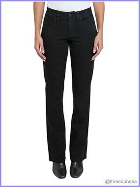 High Rise Bootcut Jeans Curve Enhancing Back Lifting Stretch Denim